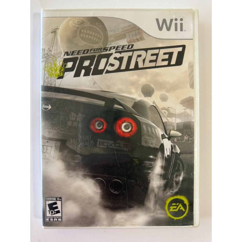 Need for Speed ProStreet (Nintendo Wii, 2007) CIB Disc, case, manual Working
